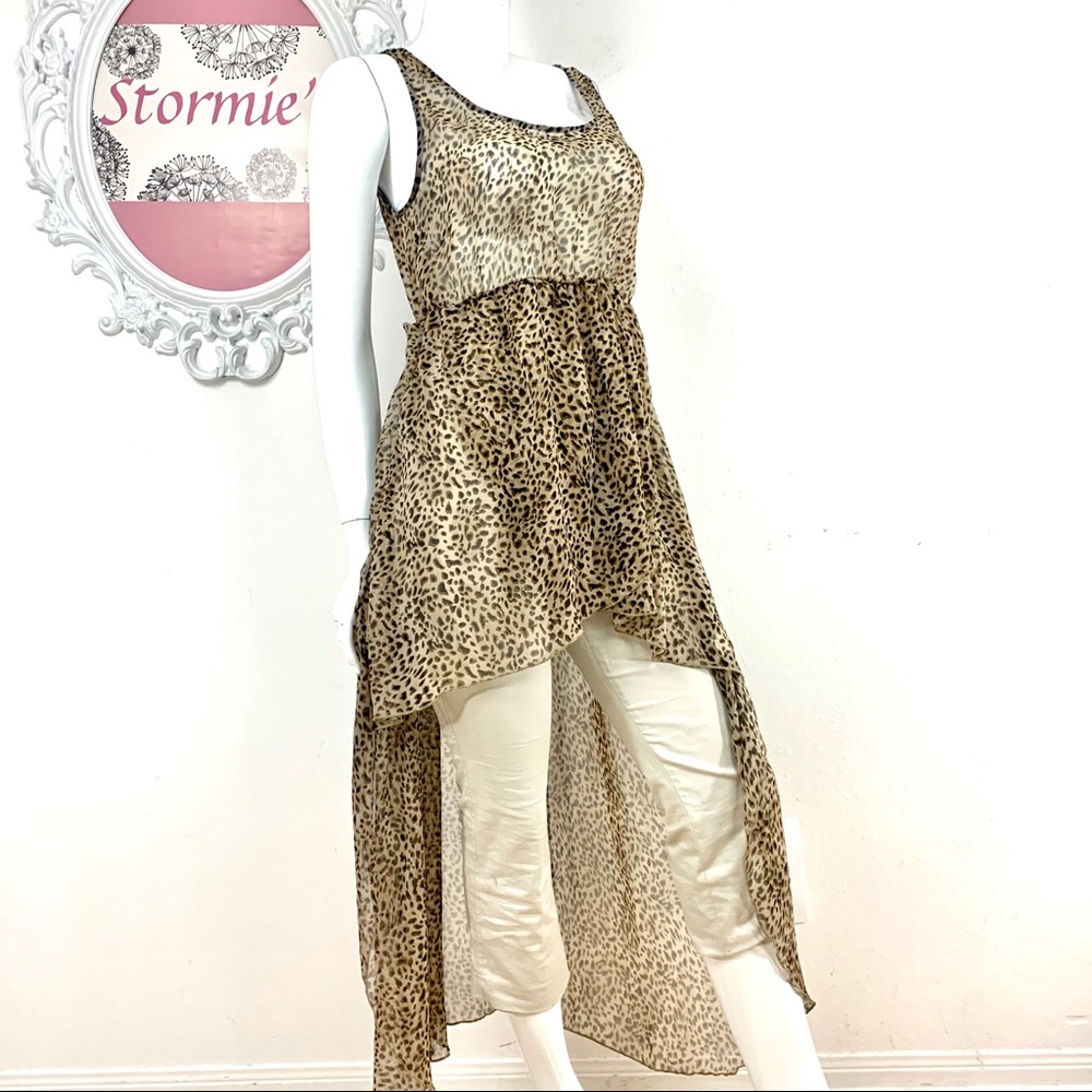 Event / Animal Print Hi/Low Tank Tunic/Dress